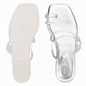 Nine West Darbie Flat Slides - Silver - Ireland (VO3059672)